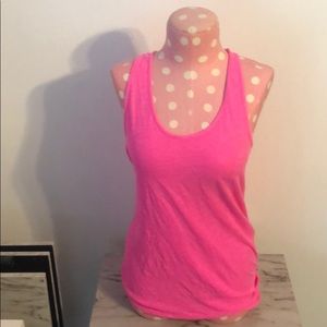 NEW victoria’s Secret PINK hot pink tank top